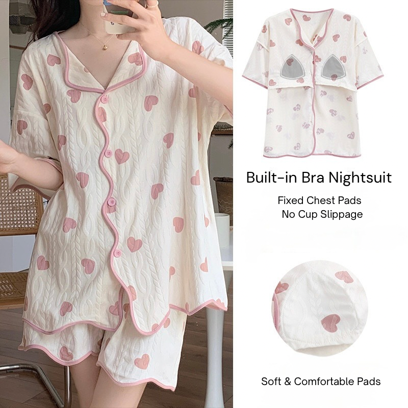 Heart Padded Nightsuit